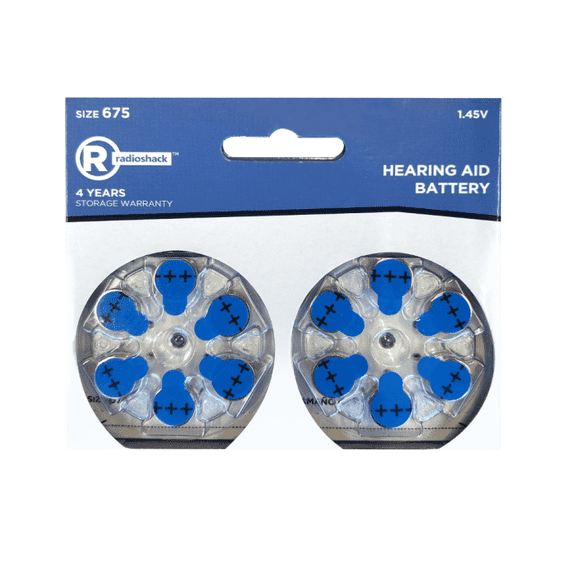RadioShack Special Hearing Aid Batteries, size 675, 24 Pack