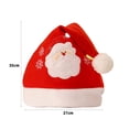 thumbnail image 6 of Christmas Hat Cute Cartoon Stretchy Plush Ball Snowman ElK Santa Claus Hat Party Supplies, 6 of 8