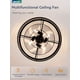 thumbnail image 4 of Ventilador de techo LEDIARY de 22 pulgadas con luz de jaula industrial, control remoto de 6 velocidades, 4 of 7