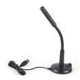 thumbnail image 2 of USB Microphone Clear Sound Recording Chatting 360 Stand PC Black, 2 of 7