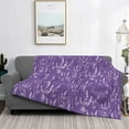 thumbnail image 2 of Fuzoiu Lavender Flowers Print Flannel Blanket,Throw Blanket,Flannel Home Decor,Fleece Bed Blankets,Cozy Soft Blanket for Bed, Sofa, Camping, and Travel-50"x40", 2 of 6