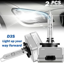 D3S HID Headlight Bulb Xenon OEM Replacement - 6000K Diamond White, 12V 35W 8000 Lumens,2PCS