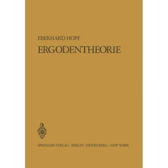 Ergodentheorie, (Paperback)