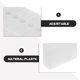thumbnail image 2 of 10 piezas de bloqueo limitador de ventana corrediza, orificio de bloqueo de seguridad, bloqueo de colisión para puerta corrediza, accesorios de ventana, color blanco, 2 of 7