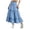 Light Blue, variant on CUZIBR Youth Girls Skirts Bohemian Solid Color High Waist Casual Ruffled Tiered Flowy Breathable Loose Fit Tunic Long Skirt Summer Comfortable A-Line Vacation Beach Dailywear,Pink,14-15 Years