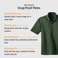 thumbnail image 6 of CornerStone Unisex Select Snag-Proof Two Way Colorblock Pocket Polo | Collared Work Shirt for Men & Women, Casual Short Sleeve Top for Golf & Tennis, 6 of 6