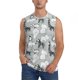 thumbnail image 1 of Balery African Animals Camisetas sin mangas para hombre, absorbe la humedad y protege contra el mal olor.-3X-Large, 1 of 7