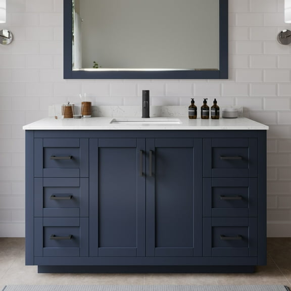Wyndham Collection WCF292954SBBC2UNSM46 Miranda 54" Free Standing Single Basin Vanity Set