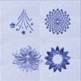 thumbnail image 1 of Ahgly Company Machine Washable Indoor Square Transitional Lavender Blue Area Rugs, 5' Square, 1 of 7