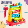 thumbnail image 2 of BABARLA Ball Toy STEM Games,Hammering Toys with Ramp Tower,Multicolored Balls and Pounding Hammers for kids, 2 of 6