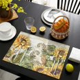 thumbnail image 7 of Placemats Set Of 4 Linen Machine Washable Table Mats Rustic Sunflower Farmhouse Place Mats for Outdoor Tables Desk Kitchen, 7 of 7