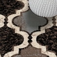 thumbnail image 3 of BNM Modern Trellis Indoor Area Rug, 8' x 8', Chocolate, 3 of 9