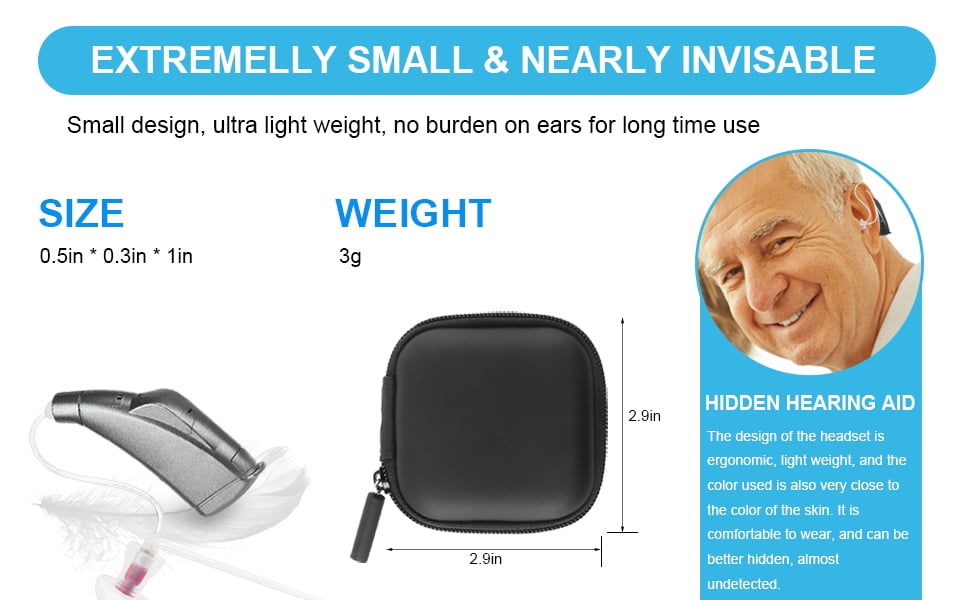 Acuity Wireless RIC Digital Hearing Amplifier Device Earphones MFI for iPhone iOS Acuity Duo Stereo Bluetooth Wireless Earbuds with Charging Case -  Personalized Hearing App with Sound Amplification \u0026 Speech Enhancement for  Live