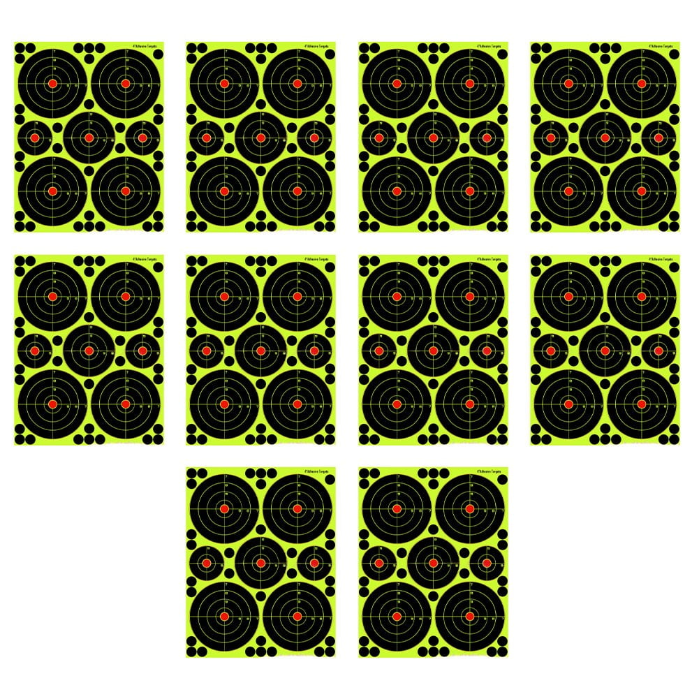 Splatter target paper for 2 inches x 16 pieces/sheet aim target paper 10 sheets