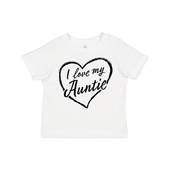 Inktastic I Love My Auntie in Black Chalk Heart Boys or Girls Toddler T-Shirt
