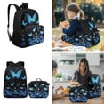 thumbnail image 4 of HUIACONG Kids Backpack 4-IN-1 Set Starry Blue Butterfly Lightweight 300g for Boys Girls 6-10 Detachable Lunch Box Pencil Case Water Bottle Holder School Book Bag, 4 of 7