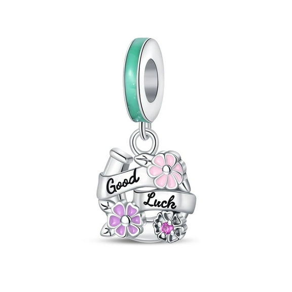 Lucky Flower Series Charm, Compatible with Most Bracelet, Charm for Bracelet