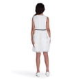 thumbnail image 5 of Kensie Girl Rosette Reverse Border Ivory Dress, Sizes 4-16, 5 of 5