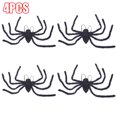 thumbnail image 1 of 4PCS Simulation Spiders Plush Tricky Toy Realistic Scary Fake Prop Indoor Outdoor Halloween Decoration, 1 of 8