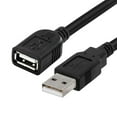 thumbnail image 3 of Cmple - USB Extension Cable 3ft USB 2.0 Cable Male to Female Type A USB Extender for External Hard Drive, Web Cam, HDD, Printer - Black, 3 of 9