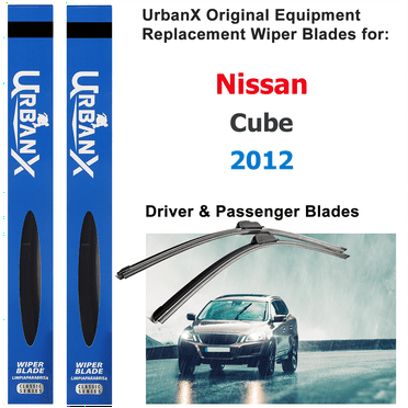 UrbanX 2-IN-1 All Seasons Water Repellency Original Equipment Replacement Wiper Blades For 2012 Nissan Cube 20" And 20" Driver And Passenger Side (Pack of 2)