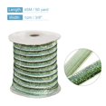thumbnail image 2 of Uxcell Metallic Glitter Velvet Ribbon 3/8" x 50 Yard Single Face Sparkle Ribbon for DIY Crafts Gift Wrapping Green, 2 of 5