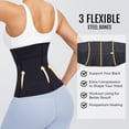 thumbnail image 5 of KKone Waist Trainer for Women 3 Segmented Hourglass Underbust Body Shaper With 3 Steel Bones and Hook And Eye, 5 of 8
