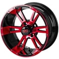 thumbnail image 2 of LSI Raptor 14" Golf Wheels Black/Red 23" Nomad Tires Yamaha, 2 of 4