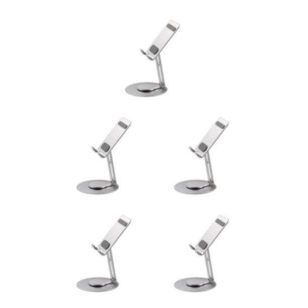 Sidaley Compatibilidad universal con soporte ajustable para teléfono Soporte para teléfono móvil manos libres Soporte para tableta plateado Type2 NO2