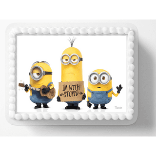 Despicable Me Minion Dave Bob Carl Jerry and Mark Edible Cake Topper I – A  Birthday Place