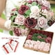 thumbnail image 5 of Flores artificiales, rosas falsas para hacer tú mismo ramos de boda, centros de mesa para despedidas de soltera, decoraciones para fiestas y el hogar, 5 of 5