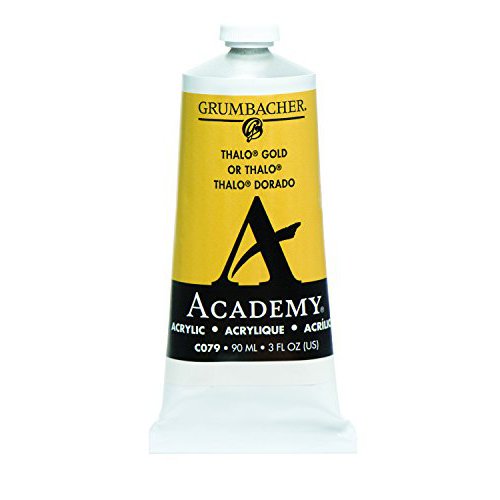 CHARTPAK, INC. C079 ACADEMY ACRYLIC THALO GOLD 3OZ