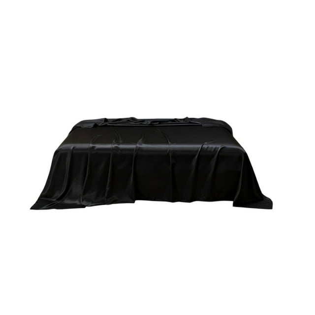 PEONAVET Bed Sheets Solid Color Ease Friendly Washable Sheets Luxurious Silk Bedding