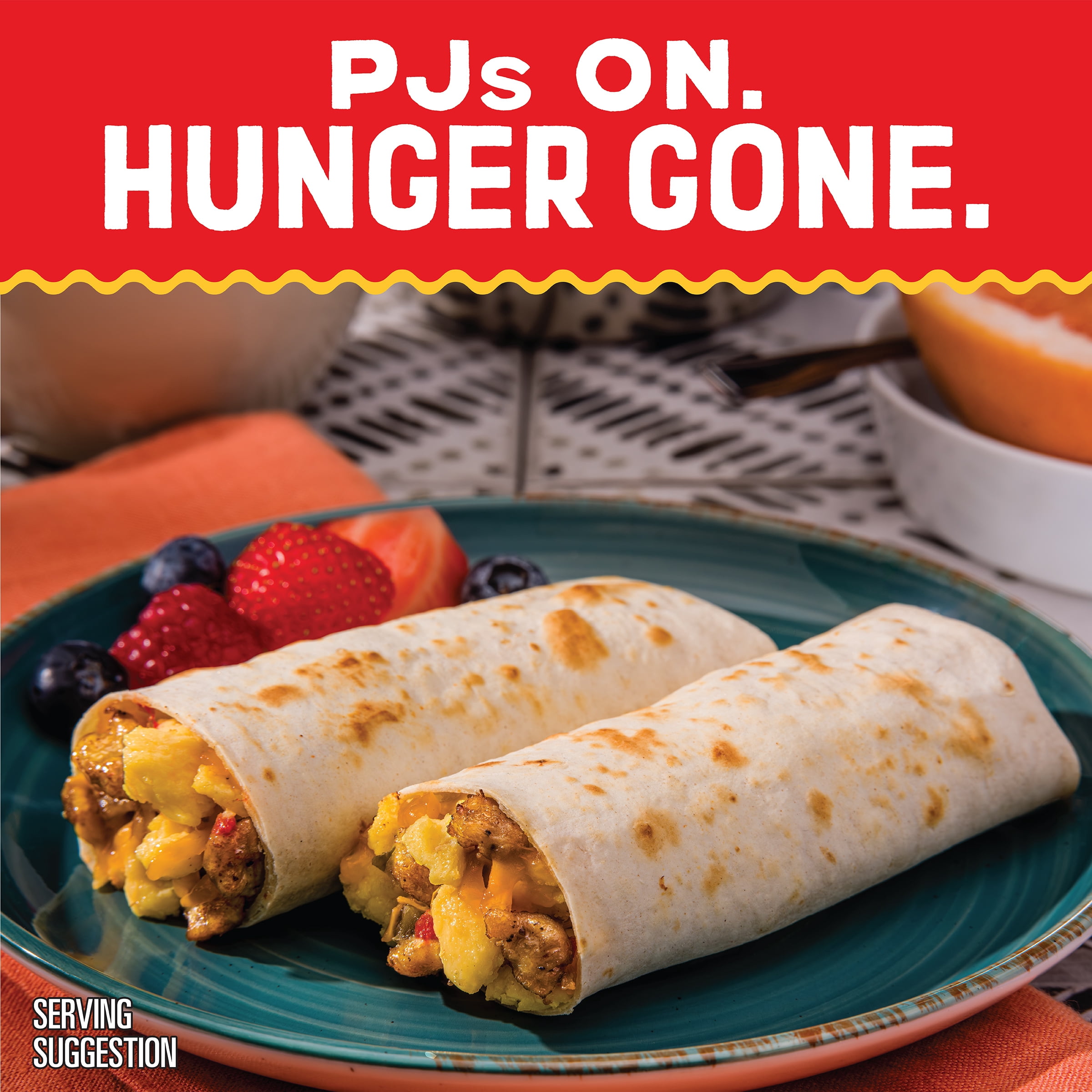 El Monterey Signature Egg, Sausage & Cheese Burritos, 36 oz, 8 Count (Frozen)