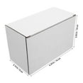 thumbnail image 3 of 10Pack White Corrugated Paper Rectangular Package Box for Transportation and Storage 6.3X3.9X3.1in, 3 of 8
