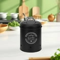 thumbnail image 4 of WRKEKC Clearance Metal Storage Buckets for Kitchen, Fruit Vegetables with Lid, Heavy Duty Iron Container for Potato Onion Garlic, Portable Handles, 3 Sizes, 4 of 6