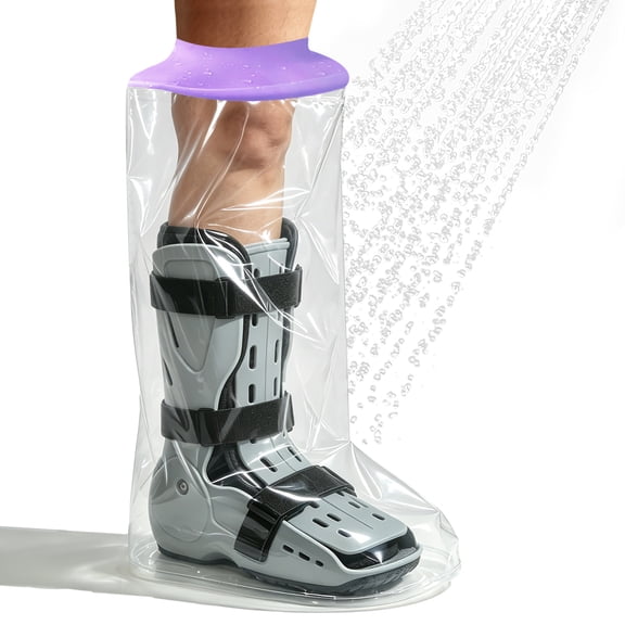 EuyiHlybt Cast Covers for Shower Leg, Waterproof Leg Cast Cover for Showering After Surgery, Soft Comfortable Cast Protector for Shower Leg Adult