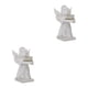 thumbnail image 3 of Wosthever Estatua de ángulo de portavelas de ángel de resina para decoración de duelo de Navidad izquierda Izquierda 2piezas, 3 of 6