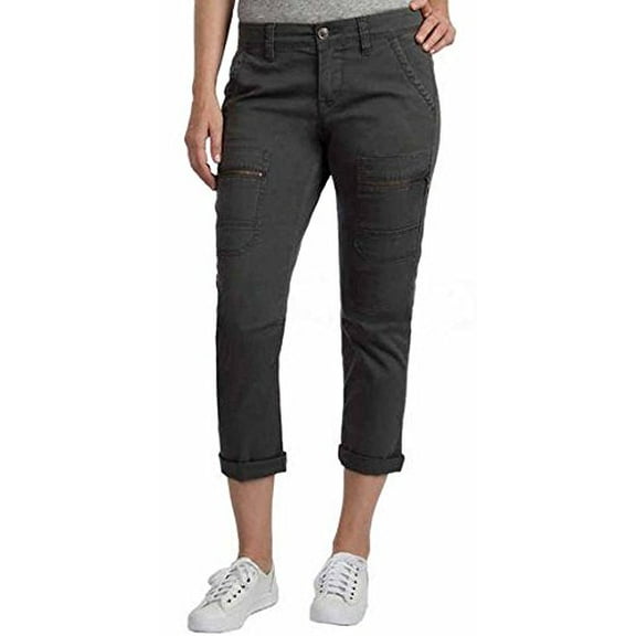 Supplies By Unionbay Womens Capri Cropped Pants (12, Charcoal)