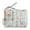 Blue, variant on Quilted Cotton Coin Purse for Women Small Cosmetic Pouches Makeup Bags Pocket
