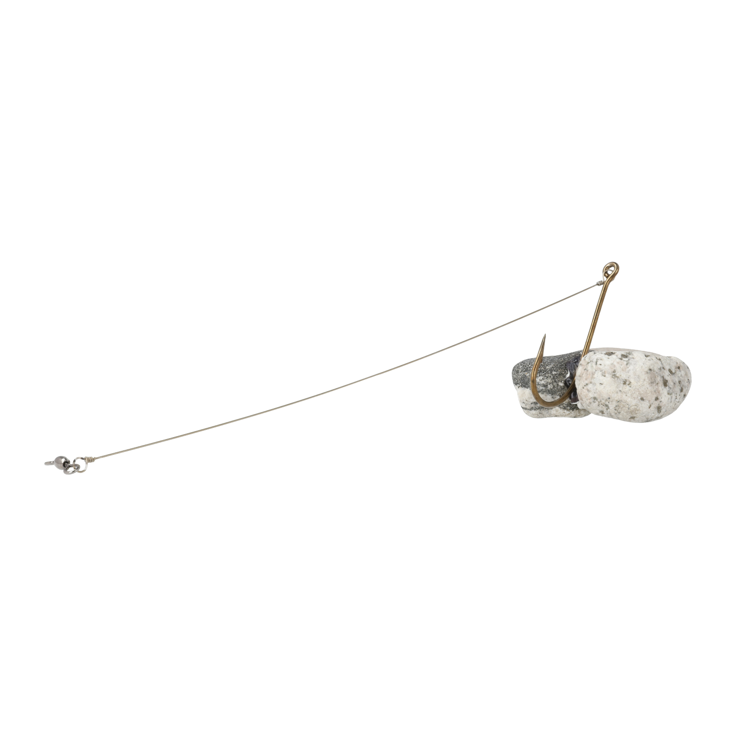 Lazer Sharp 9380H-6/0 Snelled O'Shaughnessy 1X Long Hook, Bronze, Size 6/0