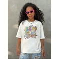 thumbnail image 2 of Girl's Last Of School Cute Print TShirt, Fun Back To School Outfit, Stylish Summer Casual Tee, Vibrant Colors, Graphic Tee For Kids, 2 of 5