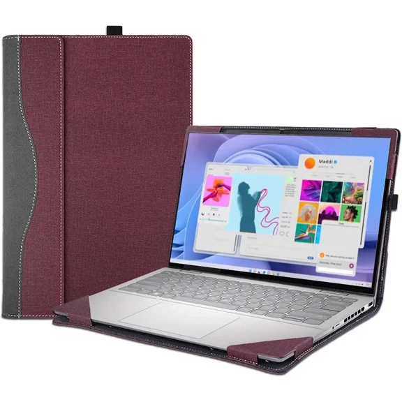 Laptop Case Cover for Dell 14 Plus DB14250 & Pro 14 PC14255/PC14250 & Pro14 Plus PB14250 /PB14255 Sleeve,PU Leather Protective Shell Notebook PC Bag Accessories