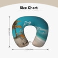 thumbnail image 5 of Easygdp Shopping Cart On Tropical Beach Travel Pillow Memory Foam, Head Neck Support Airplane Pillow for Traveling, Car, Home, Travel Neck Flight Pillow, 5 of 8