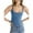 Light blue, variant on Spaghetti Straps Womens Sleeveless Denim Vest Crop Tank Tops Slim Fit Summer Cami Top
