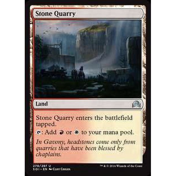 MtG Shadows Over Innistrad Uncommon Stone Quarry (Foil) #279