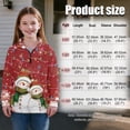 thumbnail image 7 of Uorisanigo Girls Oversized Sweatshirts Half Zip Pullover Sweatshirt Casual Christmas Snowman Lights Print Long Sleeve Pullover Top Drop Shoulder Jackets Hoodies Fall Clothes Athletic Tops, 7 of 7
