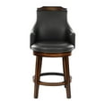 thumbnail image 2 of Lexicon Bayshore Wood Counter Height Swivel Stools - Dark Brown (Set of 2), 2 of 5