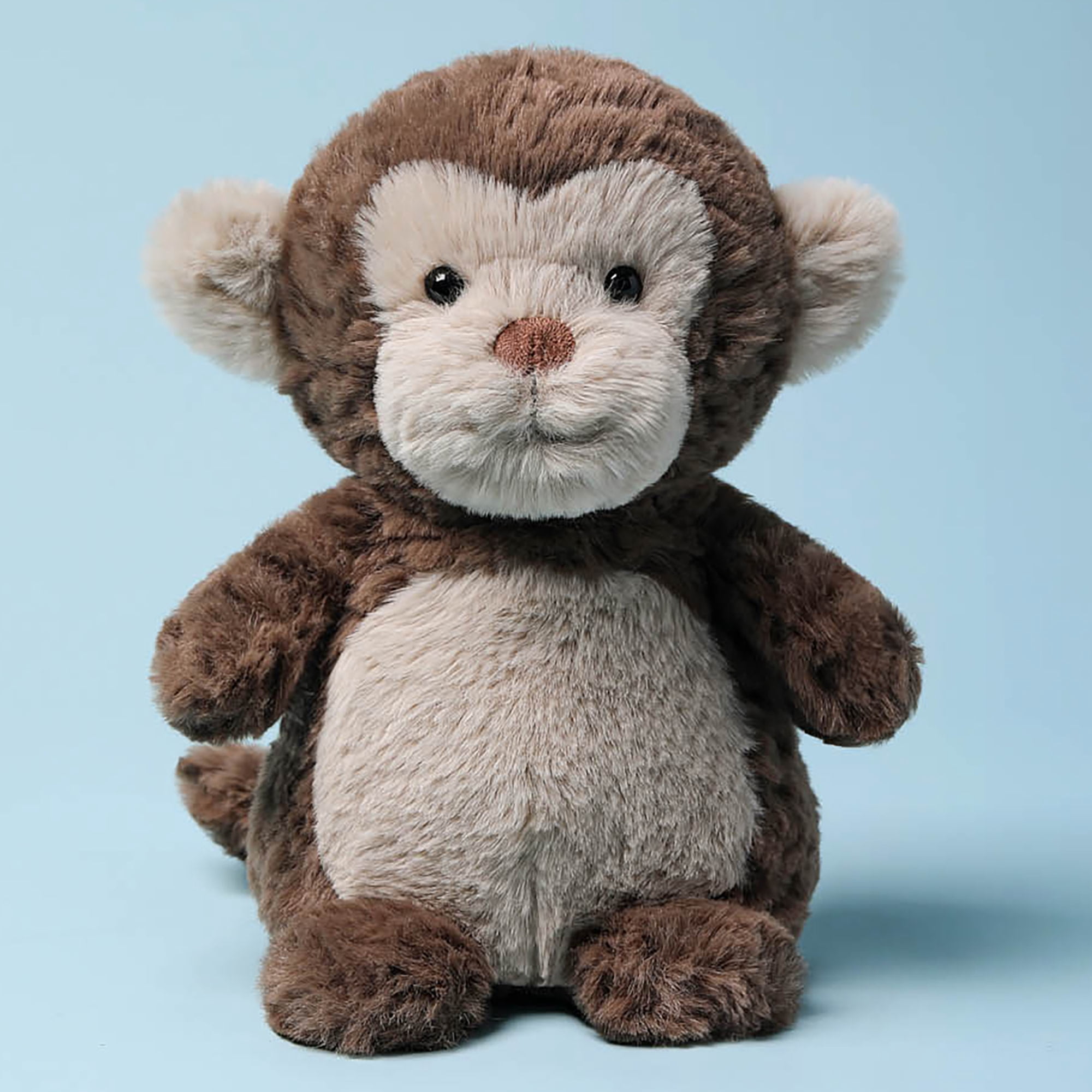 McHugs: Kindergarten Series - Little Naughty Monkey - 7" Brown Stuffed Animal Plush, Soft Weighted Cuddle Toy, Cozy Play Companion, Baby-Toddler-Kids