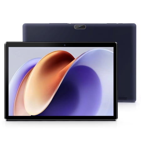 qunyiCO 10 inch Tablet,64GB Wi-Fi Tablet,2MP+8MP Camera,1280x800 IPS,6000mAh Battery,Dark Blue